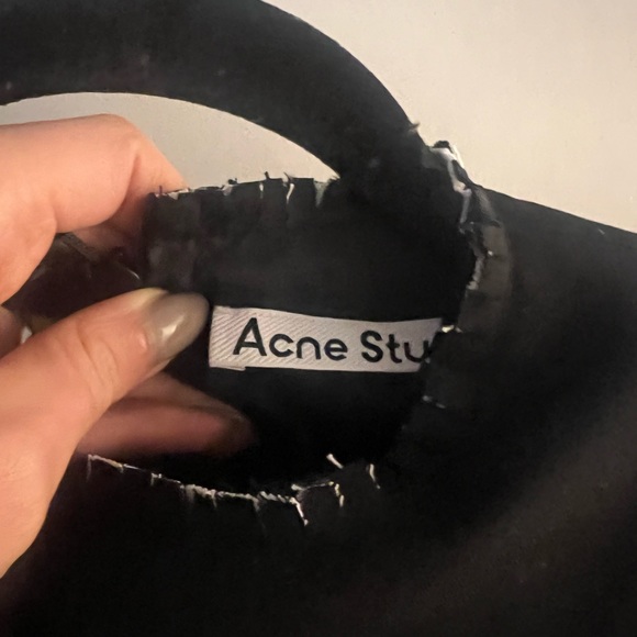 Embellished cutout pinstriped wool mini dress SIZE 36 - Picture 6 of 6